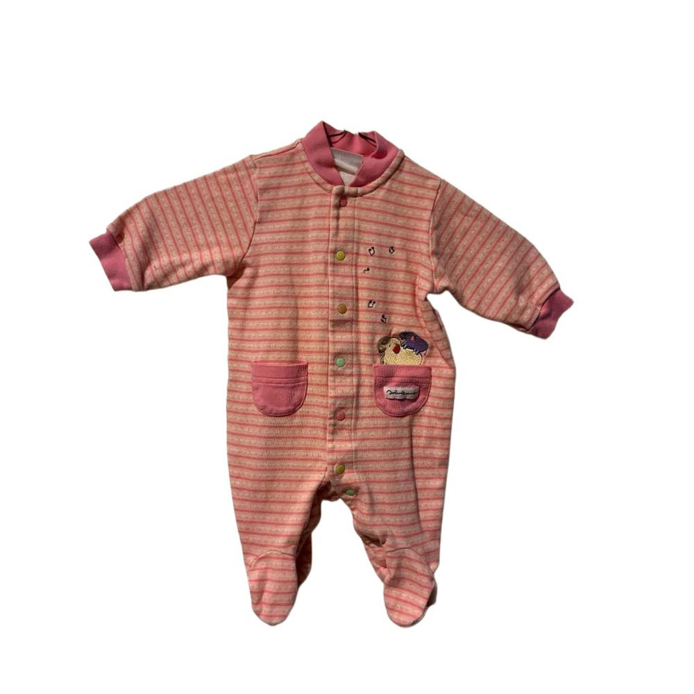 Vintage Carters John Lennon Pink Stripe Singing Animals Sleeper